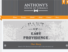 Tablet Screenshot of anthonyshouseofformals.com